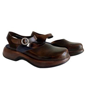 DANSKO Brown Sam Mary Jane Sandal Clogs CUTE!